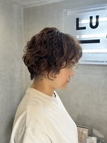 ラック(LUCK)&nbsp;ニュアンスパーマ/ショートベージュ/丸みショート/パーマ/船橋