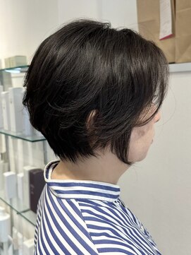 アントワープトーキョー(antwerp TOKYO) 40代50代大人ショートボブ根元パーマ白髪染め酸性ストレート