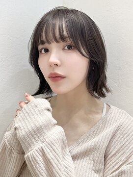 ロンド レグリーズ 立川(Lond leglise) ウェーブミディアム似合わせカットメルティカラーボブ/立川