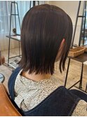 色っぽボブ/外ハネボブ/小顔ボブ/アッシュ/ショコラブラウン