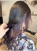 レイヤー/インナーカラー/簡単アレンジ/パープル/我孫子駅