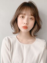 リヤン 表参道(lyann)&nbsp;デザインカラーイメチェン外ハネボブ結べるボブ#203f1018