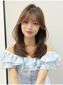 20代30代40代ワンカールレイヤーミディアム原宿