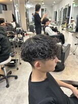 イーラ アメ村店(era)&nbsp;波巻きパーマパーマ/メンズ/刈り上げ/眉毛/ツイスト