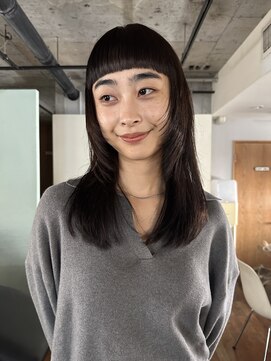 ノラジャーニー(NORA Journey) ナチュナルストレートパーマ×顔周りレイヤーのロングスタイル