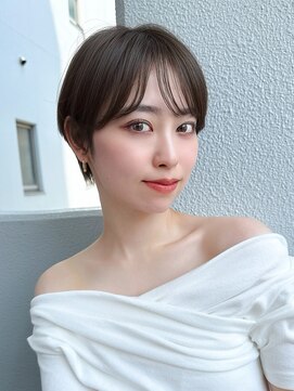 アフロート ディル(AFLOAT D'L) 大人ガーリーダークブラウンカラー顔周り似合わせカット20代30代