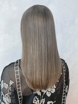 シオン(shion)&nbsp;ロングオリーブグレー顔周りレイヤーダブルカラー_ba572971