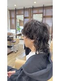 マッシュウルフ メンズカット メンズウルフ パーマスタイル
