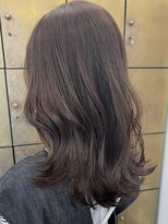 ヘアーアイスカルテット(HAIR ICI QUARTET)&nbsp;透明感アッシュベージュ/ミディアムレイヤー/くびれヘア小顔