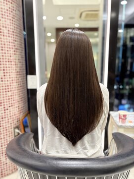 パーマ落としラボ アピッシュ 銀座(apish) パーマ落としパーマ直し艶だしストレート髪質改善