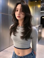 シティ オモテサンドウ(CITY omotesando) 顔まわりレイヤー×地毛風ダークグレージュロング