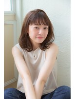 アンアミ オモテサンドウ(Un ami omotesando)&nbsp;【Ｕｎａｍｉ】　透明感ミディアム×デジタルパーマ　　島田梨沙