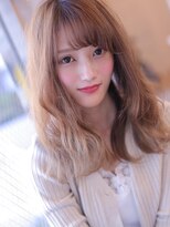 アグ ヘアー サンゴ 新潟駅前店(Agu hair sango) シースルーカラーのラフウェーブ