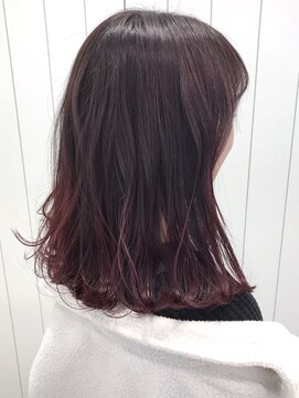 モリオフロムロンドン 大宮店(morio from London) 【oomiya 吉田あすか】ピンクブラウングラデーション