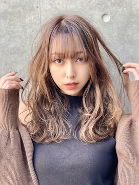 ユアーズ ヘア 恵比寿本店(youres hair) 大人可愛い☆アレンジ 波ロングヘアー ひし形 レイヤー 小顔