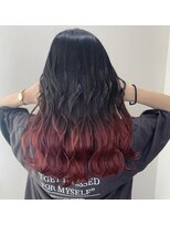 ヘアーワークス ボナ(HAIR WORKS bona.) レッドグラデーション