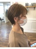 柔らかショート×シナモンベージュ♪