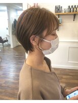 レジスタヘアーワークス (REGISTA hair works) 柔らかショート×シナモンベージュ♪