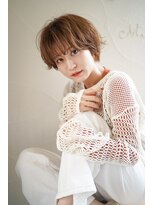 マセナ(Masena)&nbsp;ゆるふわショートボブ×ヘーゼルベージュ