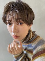 パーク(PARK)&nbsp;【PARK】カーキベージュ×ニュアンスカーリー