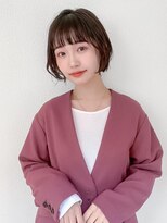 オーブ ヘアー ヴォーチェ 岡山店(AUBE HAIR voce) 20代・30代_耳掛けボブ