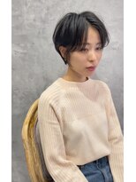 ヘアーアンドアート ルミナ(HAIR&ART LUMINA)&nbsp;大人可愛い20代30代40代黒髪前下がりショートボブ丸みショート◎
