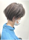 スッキリショート×オリーブアッシュ×似合わせカット