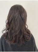 大人の美シルエットロング×グレイカラー30代40代50代
