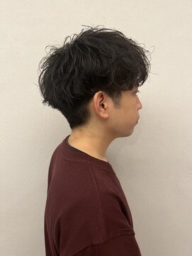トップヘアーヒルズ 安城(TOP HAIR HILLS) メンズパーマ！ナチュラルスパイラル！/アッシュブラック