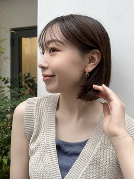 ゼンコー キチジョウジ シェール(ZENKO KICHIJOJI chere) シースルーバング/するんとまとまる内巻きボブ