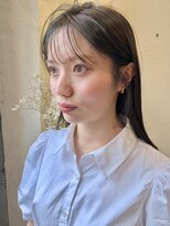 ゴーシェン 津田沼本店(Goshen)&nbsp;シースルーバング×オリーブベージュ