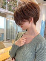 ロンド ストラーダ 心斎橋(Lond strada)&nbsp;ショート×ハイライト白髪ぼかし×マチルダボブ[心斎橋]