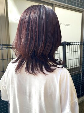 ケースプラスグリーン(CASE+GREEN) ◎チェリーピンク×ミディアムウルフ