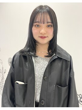 ケンジ 横浜(KENJE) 顔まわりレイヤー/グレージュ/ブリーチなし/髪質改善/横浜