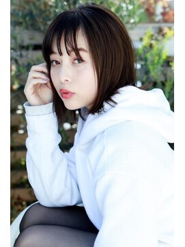 ラフィスヘアー トゥー 倉敷店(La fith hair too.) 【La fith】切りっぱなしストレートボブ×ノームコア