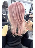 外国人風ピンクカラー 【韓国ヘア 大阪 梅田】