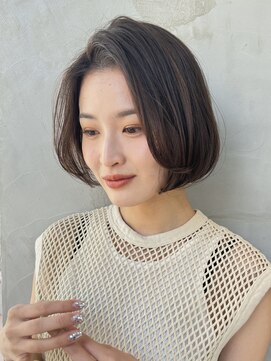 ビュートリアム 南青山(BEAUTRIUM) 丸みボブ 大人ショートボブ イルミナカラー 表参道青山30代40代