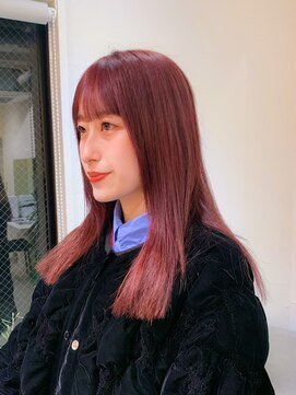 ロンドエニカ 大宮(Lond enika) 暖色ブリーチなしダブルカラーピンクベージュ大宮美容室