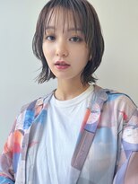 ホフ 大阪心斎橋店(F.O.F)&nbsp;グレージュベージュショートボブショートレイヤーブリーチ学割