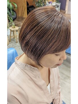 カタチバイアンジュ 長町南店(katachi byAnge) 【katachi】白髪ぼかしハイライトカラー