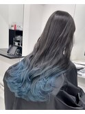 アクアブルーグラデーションカラー