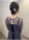 シニヨン　お呼ばれアレンジ