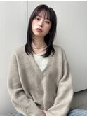 セミロングレイヤー Recommended for  20s to 30s.