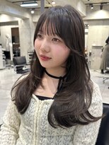 サイン 渋谷(SIGN) 韓国ヘアーハッシュカットレイヤーカットグレージュブリーチ無し