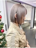 ボブ白髪染め白髪ぼかしブリーチなしダブルカラー下北沢