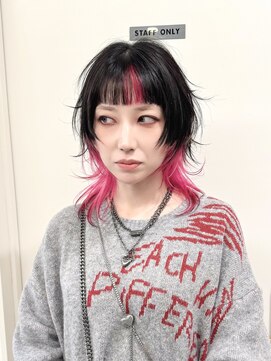 ノブレス(NOBLESSE) ショートウルフ×ピンクデザイン