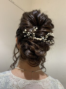 アップスタイル/シニヨン/お呼ばれヘア/結婚式/ヘアセット