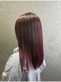 ピンクグラデーションバレイヤージュ