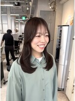 シェノン(Chainon.)&nbsp;レイヤースタイル　レイヤーカット　マロンブラウン　博多