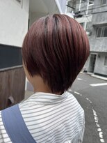 フィアート ヘアドレッシング サロン(Fiato Hairdressing Salon)&nbsp;ショートカット×ピンクオレンジカラー